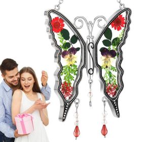 Sun Catcher Butterfly Pendant Rainbow Maker Sun Catchers Ornament Reusable Acrylic Butterfly Decoration For Bedroom Christmas