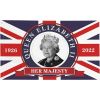 5ft X 3ft Queen Platinum Jubilee 2022 UK Union Jack Flag, in Memoriam Her Majesty Queen Elizabeth II Flag Mourning Queen Flag Banner, Polyester with E