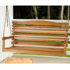 4 foot Honey Brown Mahogany Hardwood Swing Seats 1-2 People 901678