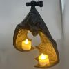 1pc Bat Wall Tealight Holder,Gothic Bat Wall Sconce Candle Holder With Candles,Halloween Candlestick Hanging Decoration For Home Garden Party,Hallowee