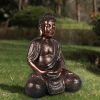 [only for pickup with a prepaid label]16.1inch Zen Buddha Indoor Outdoor Statue for Yard Garden Patio Deck Home Decor