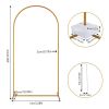 100*200cm For Wedding; Iron; Arc Roof; Door Frame Shape; Water Bag With Floor Nails; Iron Arch; Golden Yellow