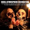 Halloween Skull Props Ornaments 1PCS, Hand Carved Gemstone Fine Art Sculpture