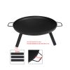 Furnace round utility grill fire pit heating stove simple cauldron outdoor bonfire yard