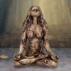 1pc Mother Earth Gaia Sitting Lotus Pose Mini Mother Earth Gaia Statue, Resin Craft Gaia Goddess Statue, Suitable For Outdoor Garden Patio Porch Balco