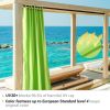 W54"*L120" Outdoor Patio Curtain/Bright Green