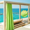 W54"*L120" Outdoor Patio Curtain/Bright Green