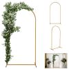 100*200cm For Wedding; Iron; Arc Roof; Door Frame Shape; Water Bag With Floor Nails; Iron Arch; Golden Yellow