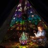 1pcs Bohemia Star Projector Lamp Large Floor Stand Colorful LED Desk Lamp Floor Lamp, Party Light, Mood Light, Fashion Light LED Rhombus Star Projecto