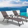 Outdoor Patio Pool Adjustable Fashion Simple Stlye Chaise Lounge