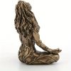 1pc Mother Earth Gaia Sitting Lotus Pose Mini Mother Earth Gaia Statue, Resin Craft Gaia Goddess Statue, Suitable For Outdoor Garden Patio Porch Balco