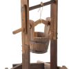 Outdoor wooden wishing well-with bucket