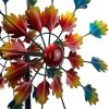 Kinetic Sunflower Wind Spinners with Stake Metal Outdoor Copper Garden Spinner