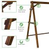 188*135*170cm 600lbs Fir Suitable For 4ft Swing Chair Wood Swing Frame Carbonized Color