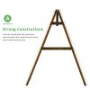 188*135*170cm 600lbs Fir Suitable For 4ft Swing Chair Wood Swing Frame Carbonized Color