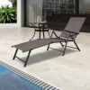 Outdoor Patio Pool Adjustable Fashion Simple Stlye Chaise Lounge