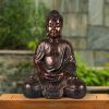 [only for pickup with a prepaid label]16.1inch Zen Buddha Indoor Outdoor Statue for Yard Garden Patio Deck Home Decor