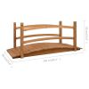 Garden Bridge 55.1"x23.6"x23.6" Solid Firwood