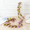 1pc 98.43inch/8.2ft Rose Artificial Flowers; Artificial Flower Christmas Garland; Fake Rose Vine For Wedding Home Room Decoration Spring Autumn Garden