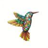 1pc/4pcs, Metal Hummingbird Wall Art Decor, Metal Birds Outdoor Wall Sculpture Decoration Hanging, Room Decor, Home Decor, Wedding Decor, Holiday Deco