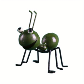 1pc/4pcs, Metal Crafts Creative Ant, Ant Metal Sculpture, Garden Ant Decor, Wall Hanging Decor, Garden Lawn Decor, Indoor Decor, Outdoor Colorful Deco (Color: Dark Green)