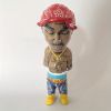 1pc Hip-Hop Singer Statue, Music Artist Sculpture Table Decoration, Gift For Hip-Hop Lovers, Garden Resin Decoration