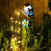 1pc Solar Garden Light; Outdoor Decor Waterproof Butterfly Solar Path Light; Watering Can Lights Hanging Fairy String Lighting For Terrace Patio Lawn