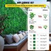 VEVOR Artificial Boxwood Panel Boxwood Hedge Wall Panels Artificial Grass Backdrop Wall Green Grass Wall, Fake Hedge for Decor Privacy Fence Indoor Ou