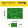 VEVOR Artificial Boxwood Panel Boxwood Hedge Wall Panels Artificial Grass Backdrop Wall Green Grass Wall, Fake Hedge for Decor Privacy Fence Indoor Ou