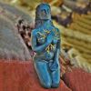 Smurfs Self Healing Series Salvation Goddess Sculpture Resin Crafts Home Courtyard Decoration Car Gifts