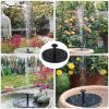 18/16/13cm Solar Water Fountain Colorful Fountain Floating Solar Powered Pool Pond Waterfall Fountain Pump Garden Outdoor Decor