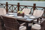 Direct Wicker Cinderella Patio Wicker 7 Piece Round Dining Set