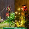 1pc Solar Garden Light; Outdoor Decor Waterproof Butterfly Solar Path Light; Watering Can Lights Hanging Fairy String Lighting For Terrace Patio Lawn