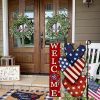 4th Of July Patriotism Linen Double Sided Garden Flag (12''x18''); Home Decor; Anniversary Independence Day Outdoor Decor; Yard Decor; Garden Decorati